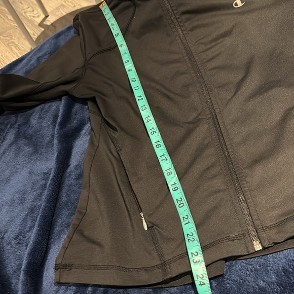 Champion Jersey logo zipper sweatshirt Sz M - Picture 8 of 12